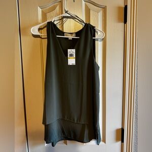 Army green Michael Kors blouse size Medium